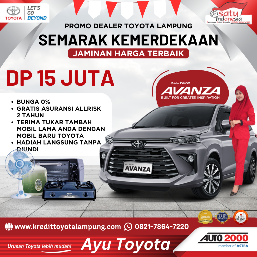 Dapatkan Toyota Avanza 2024 dengan Kredit Terbaik – Solusi Ideal untuk Keluarga Anda!
