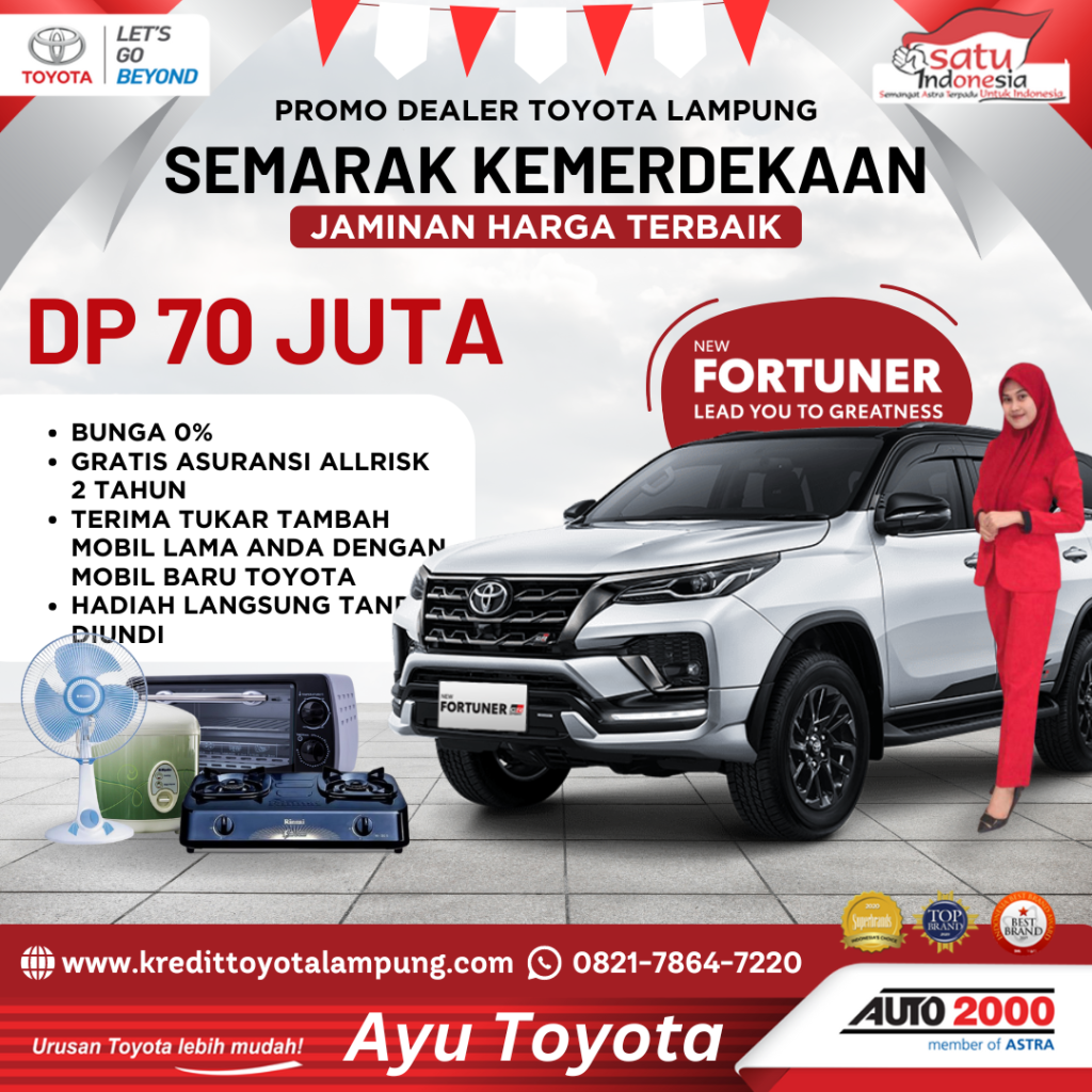 Dapatkan Toyota Fortuner 2024 dengan Kredit Terbaik – Solusi Ideal untuk SUV Premium Anda!