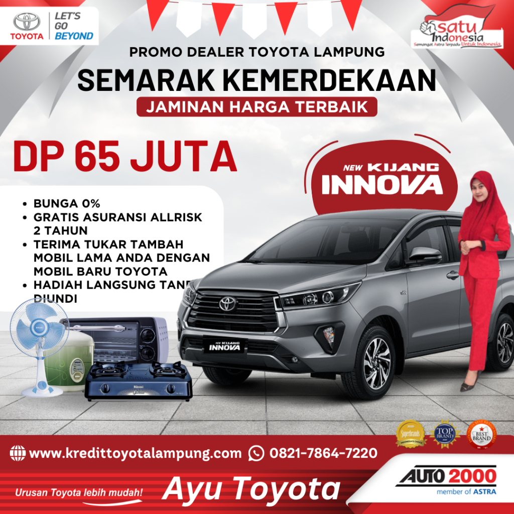 Miliki Toyota Kijang Innova 2024 dengan Kredit Terbaik – Pilihan Cerdas untuk Keluarga Anda!