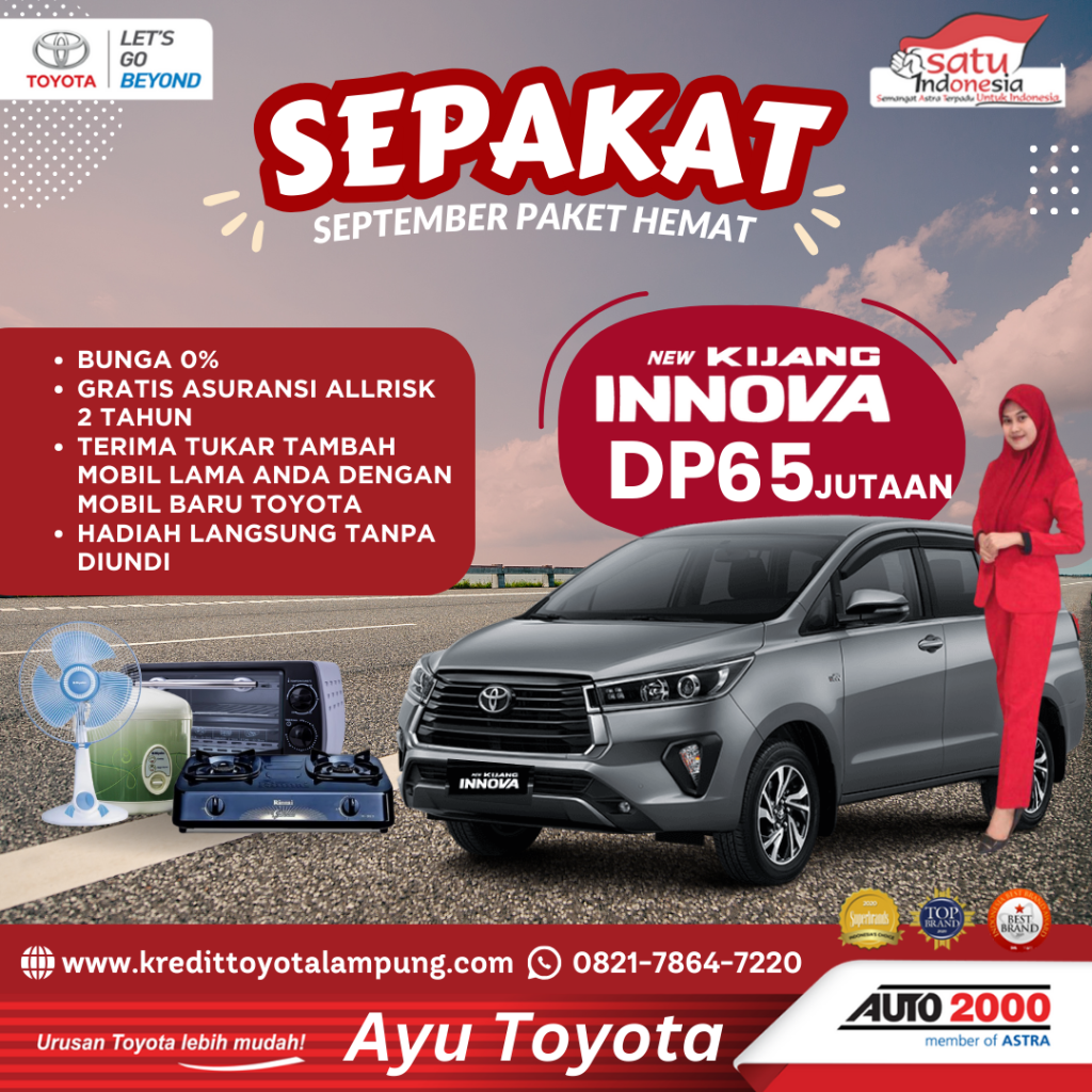 Promo September Toyota Innova: Kesempatan Emas Miliki Mobil Idaman Anda
